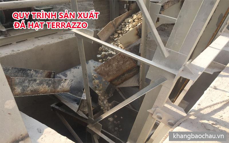 Quy trình sản xuất đá hạt terrazzo