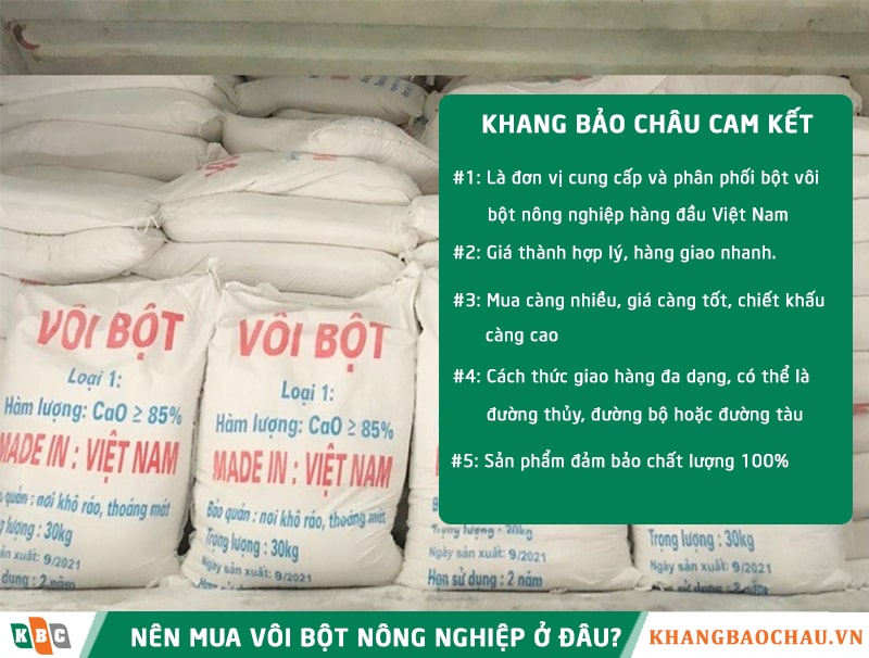 nên mua vôi bột nông nghiệp ở đâu