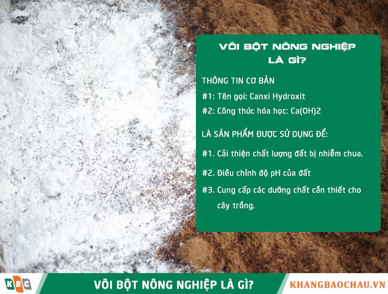 vôi bột nông nghiệp là gì