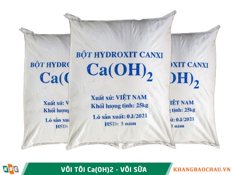 Vôi tôi Ca(OH)2 (vôi sữa)
