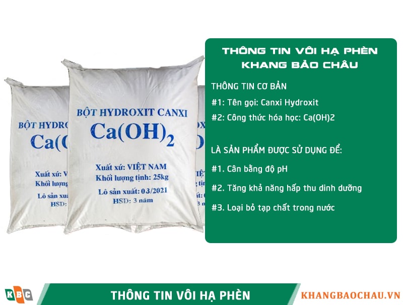 vôi bột hạ phèn